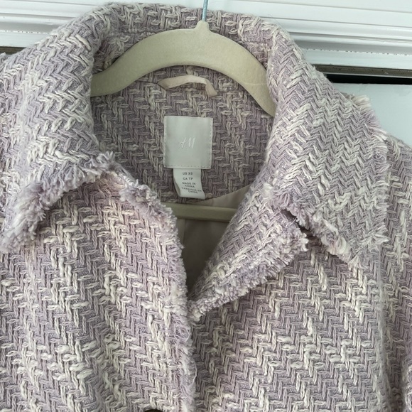Lavender tweed coat - Picture 3 of 6